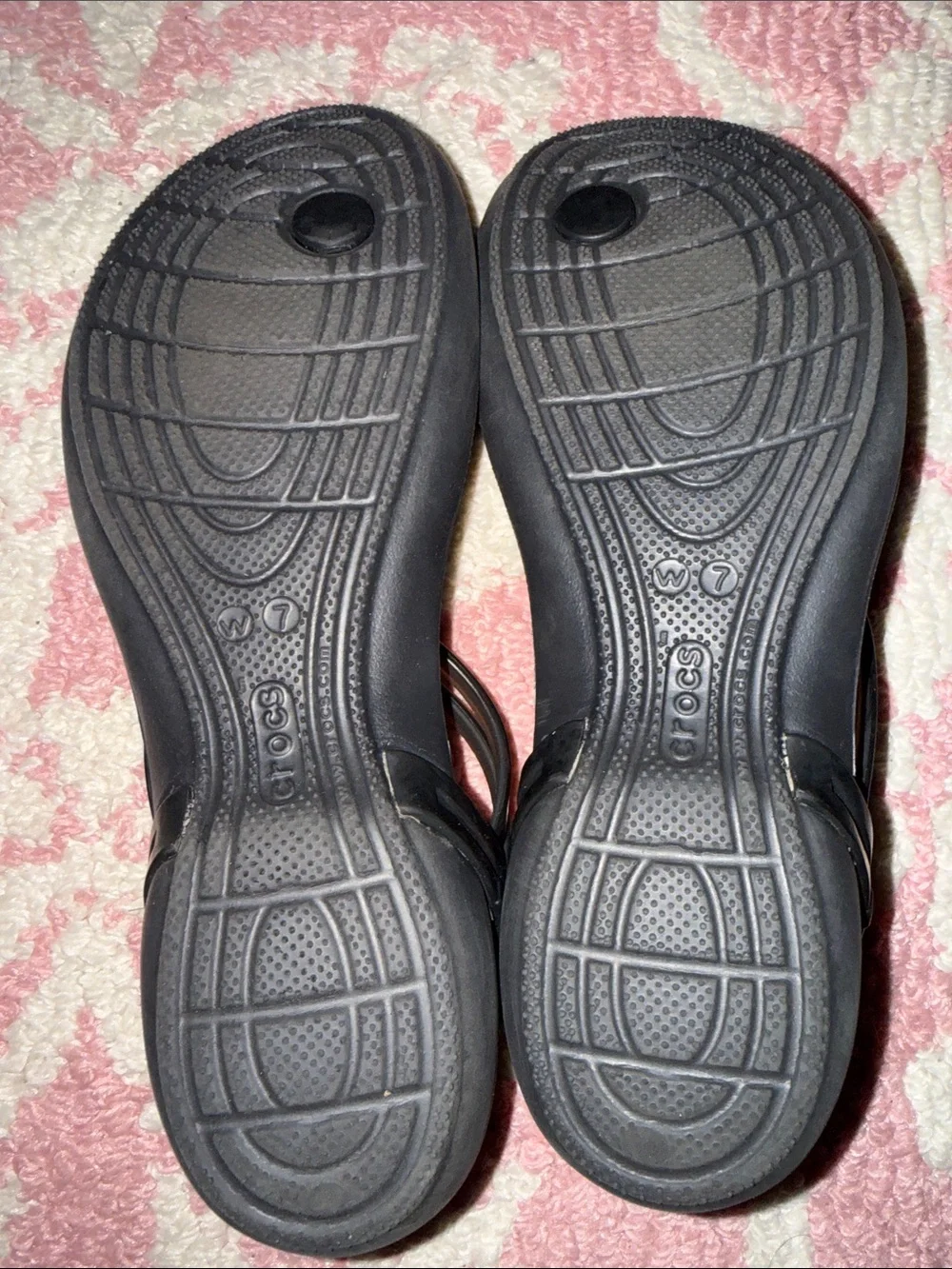 CROCS Black Sandal with Smoky Straps